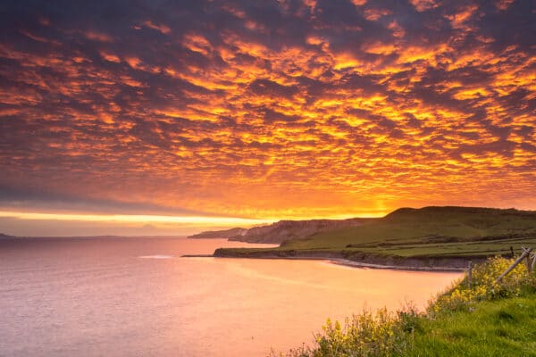 Clavell Tower Kimmeridge Sunset Print