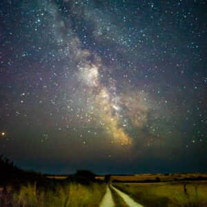 Road to Milky Way - Dorset Photographer Roydon Milky Way Photograph in Durlston Country Park Swanage Dorset