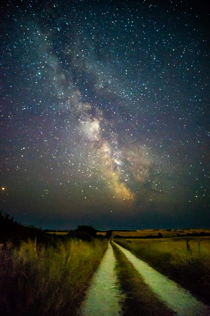 Road to Milky Way - Dorset Photographer Roydon Milky Way Photograph in Durlston Country Park Swanage Dorset