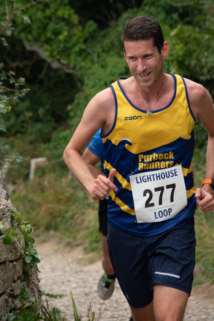 Dorset Event Photography Swanage RNLI Lighthouse Loop Runner 277